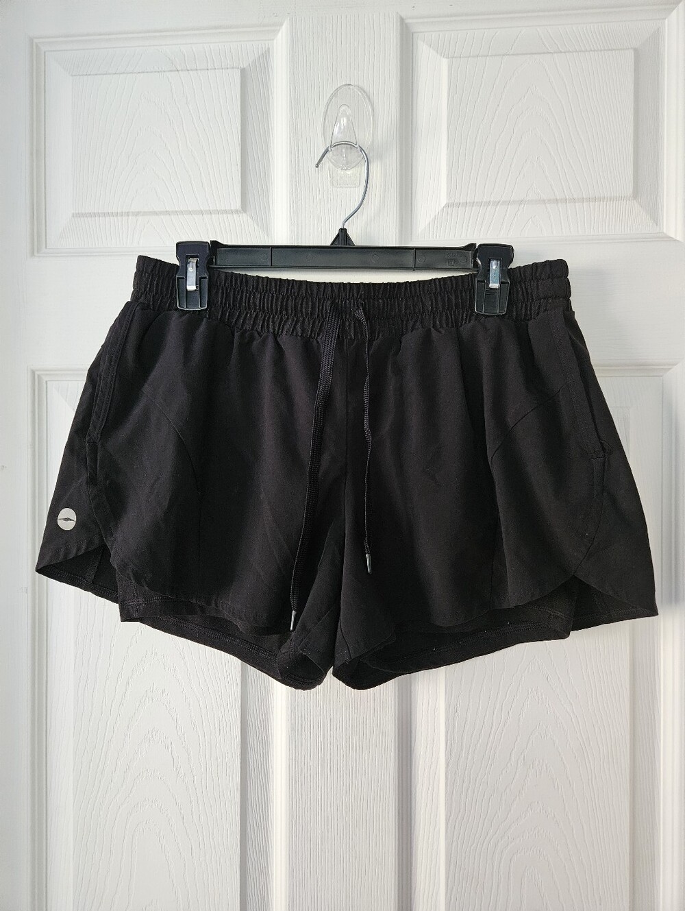 Avia Black Athletic Drawstring Shorts